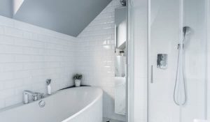 white bathroom 