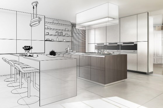 White kitchen design 